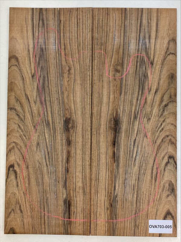 Top Ovangkol, 2-tlg., 9mm Einzelstück #005